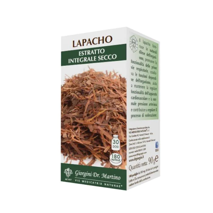 Lapacho estratto integrale secco 90 g 180 pastiglie Lapacho estratto integrale secco 90 g 180 pastiglie