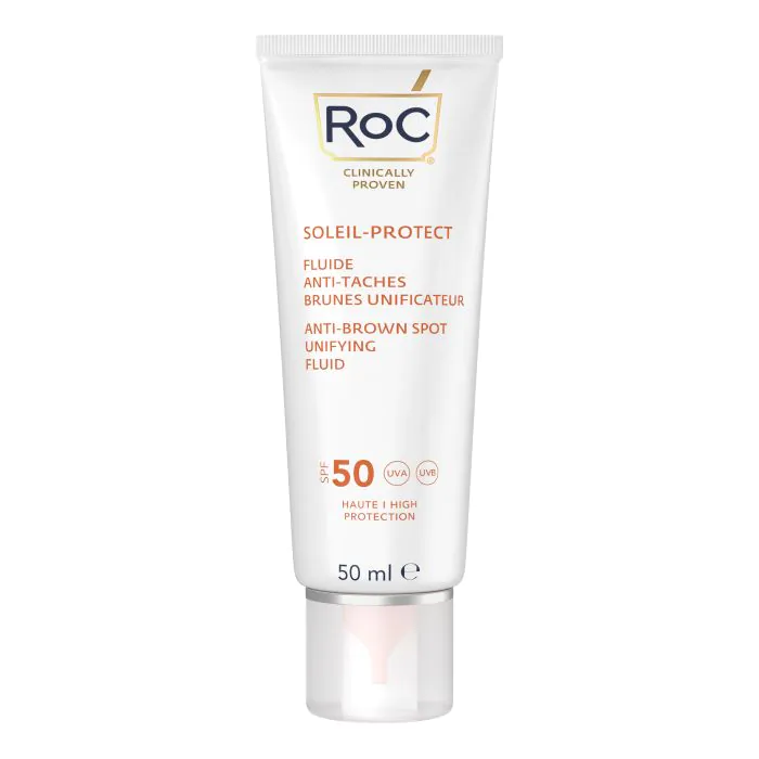 Roc fluido solare viso spf 50+ antimacchie brune  50 ml
