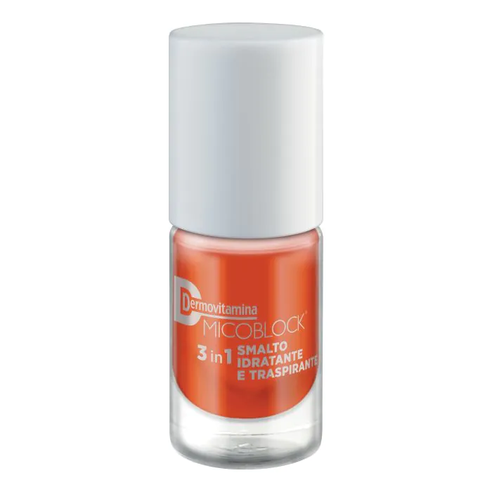 Dermovitamina micoblock 3 in 1 smalto idratante e traspirante arancio scuro 5 ml Dermovitamina micoblock 3 in 1 smalto idratante e traspirante arancio scuro 5 ml