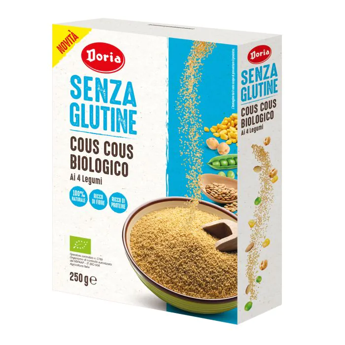 Doria cous cous biologico 4 legumi 250 g Doria cous cous biologico 4 legumi 250 g