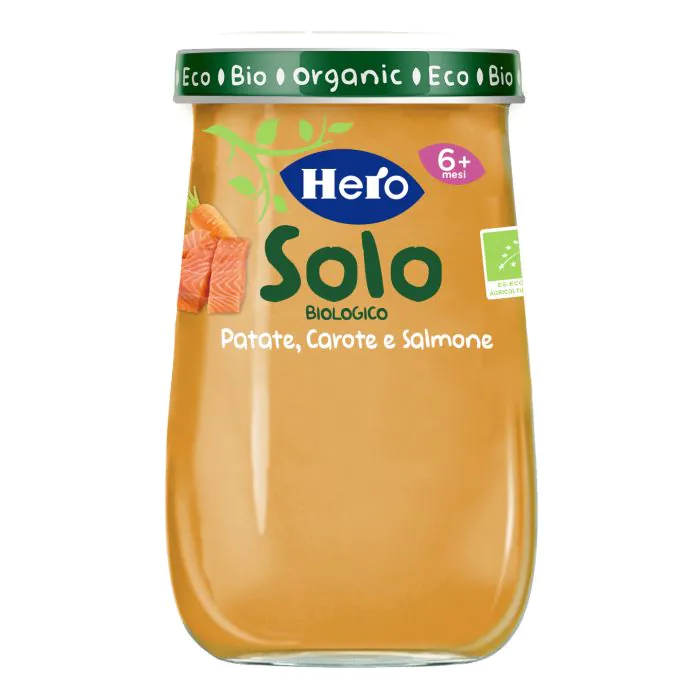 Hero baby solo omogeneizzato salmone verdure 190 g Hero baby solo omogeneizzato salmone verdure 190 g