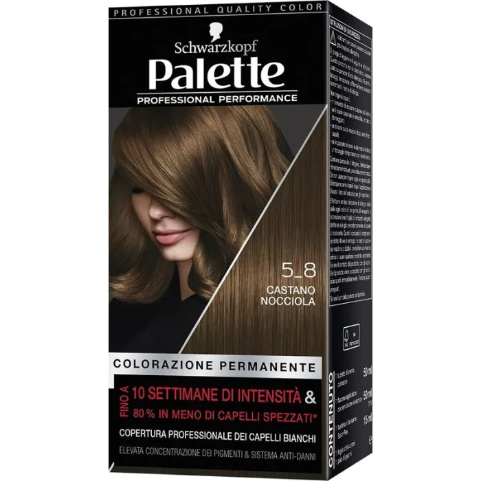 PALETTE - Colorazione permanente N.5-8 Castano Nocciola PALETTE - Colorazione permanente N.5-8 Castano Nocciola