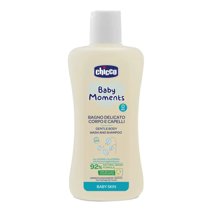 Chicco baby moments bagno corpo cap 200 ml Chicco baby moments bagno corpo cap 200 ml