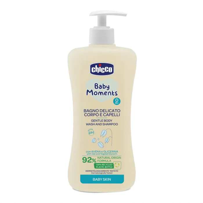 Chicco baby moments bagno corpo cap 500 ml Chicco baby moments bagno corpo cap 500 ml