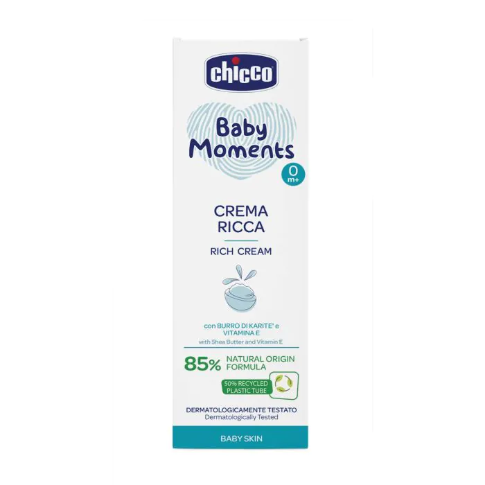 Chicco baby moments crema ricca delicate 100 ml Chicco baby moments crema ricca delicate 100 ml
