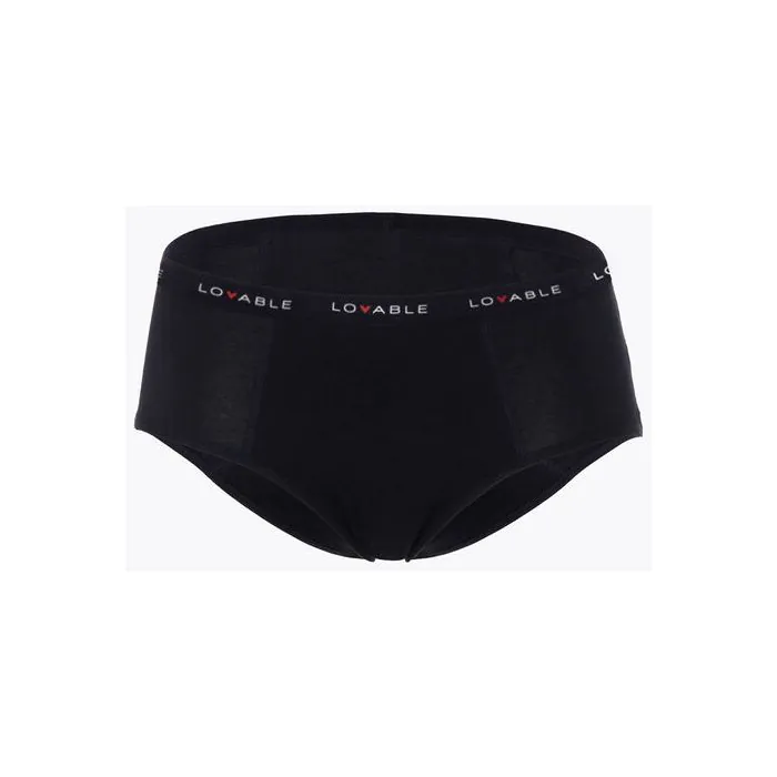 Lovable period panties slip flusso medio nero taglia small Lovable period panties slip flusso medio nero taglia small
