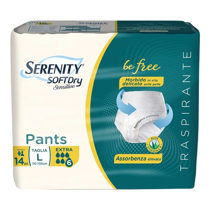 Serenity pants sd sensitive be free extra l 14 pezzi Serenity pants sd sensitive be free extra l 14 pezzi