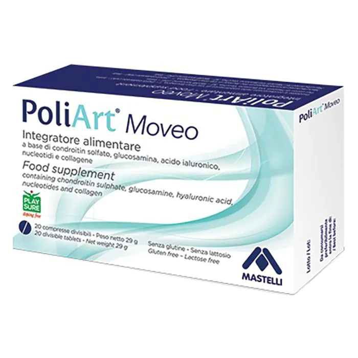 Poliart moveo 20 compresse divisibili non rivestite Poliart moveo 20 compresse divisibili non rivestite