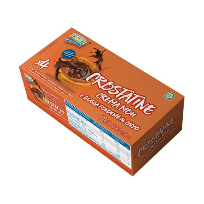 Happy farm crostatita crema mou glassa fondente cacao 180 g Happy farm crostatita crema mou glassa fondente cacao 180 g