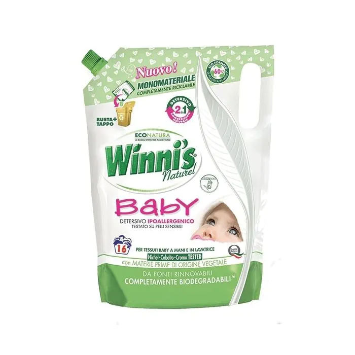 WINNI S - Baby - Ecoricarica Detersivo Ipoallergenico 800 Ml