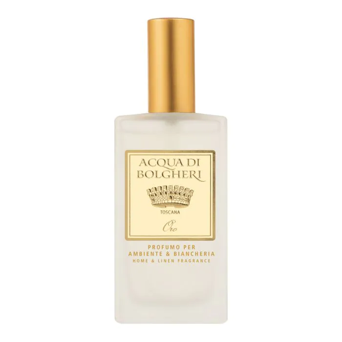 Acqua di bolgheri profuma ambiente biancheria oro spray 100 ml Acqua di bolgheri profuma ambiente biancheria oro spray 100 ml