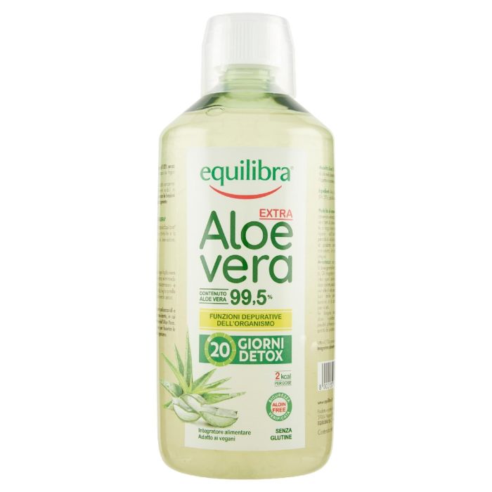 Equilibra Aloe Vera Extra 99,5% Integratore Depurativo dell'Organismo 1000 ml Equilibra Aloe Vera Extra 99,5% Integratore Depurativo dell'Organismo 1000 ml