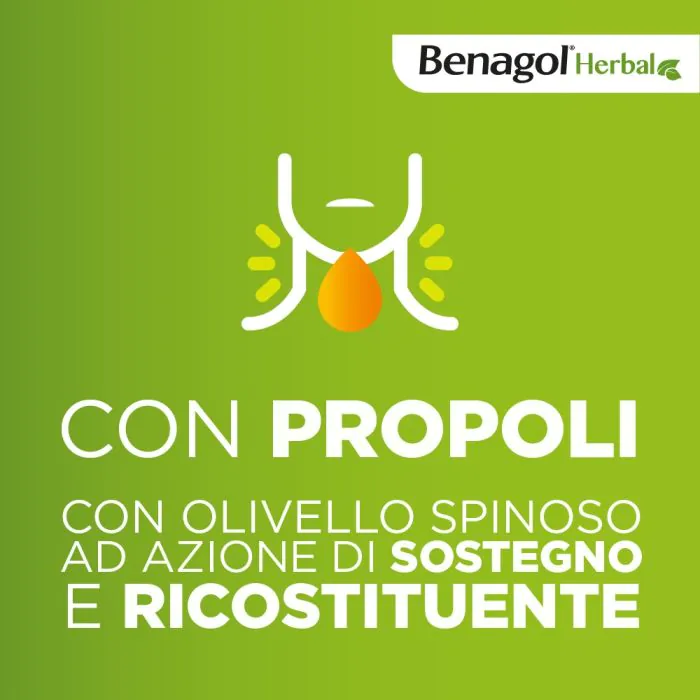 Benagol Herbal Supporto Immunitario Integratore Gusto Miele 24 Pastiglie