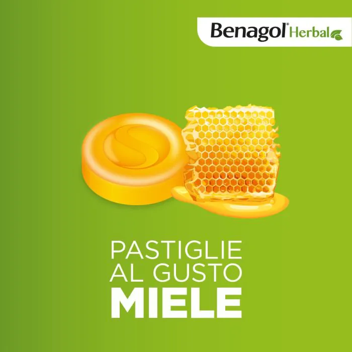 Benagol Herbal Supporto Immunitario Integratore Gusto Miele 24 Pastiglie