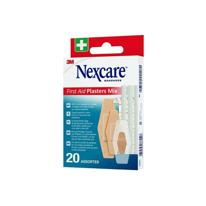 Cerotto nexcare kit first aid assortimento 20 pezzi Cerotto nexcare kit first aid assortimento 20 pezzi