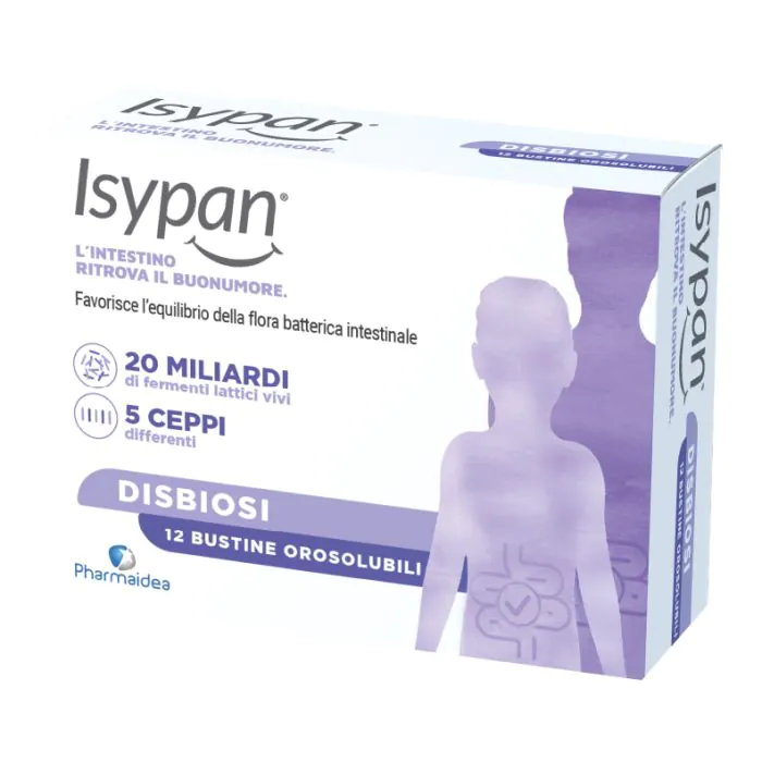 Isypan disbiosi 12 bustine orosolubili Isypan disbiosi 12 bustine orosolubili