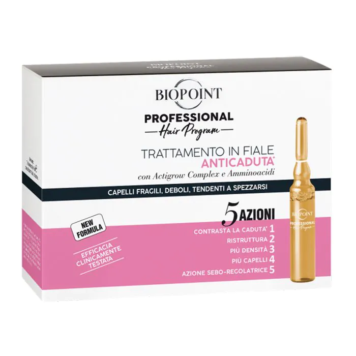 Biopoint trattamento in fiale anticaduta fortificante (donna-rosa) 7 mlx10 fiale Biopoint trattamento in fiale anticaduta fortificante (donna-rosa) 7 mlx10 fiale