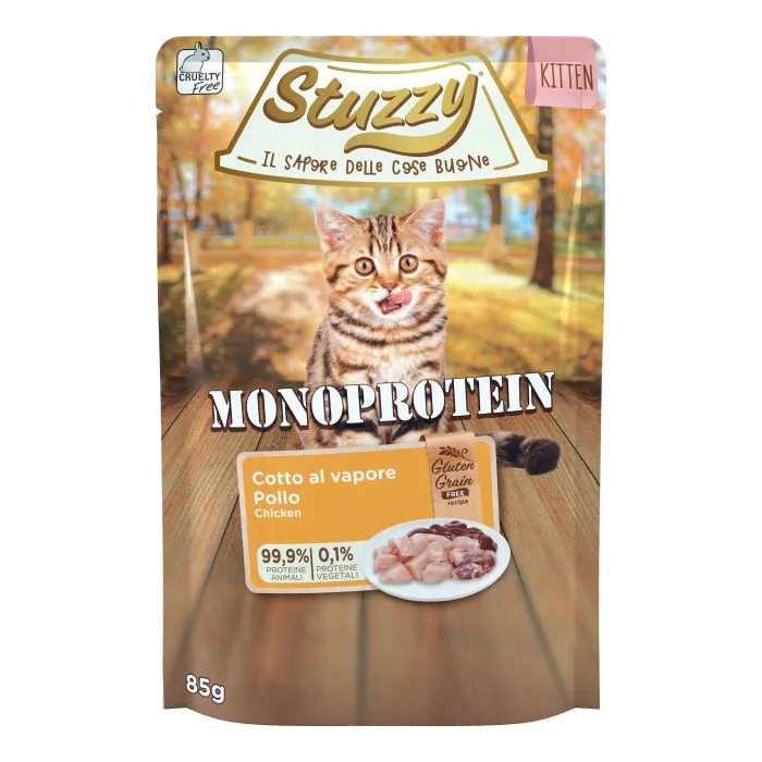 Stuzzy Gatto Monoprotein Busta Kitten Pollo Fresco 85 Gr Stuzzy Gatto Monoprotein Busta Kitten Pollo Fresco 85 Gr