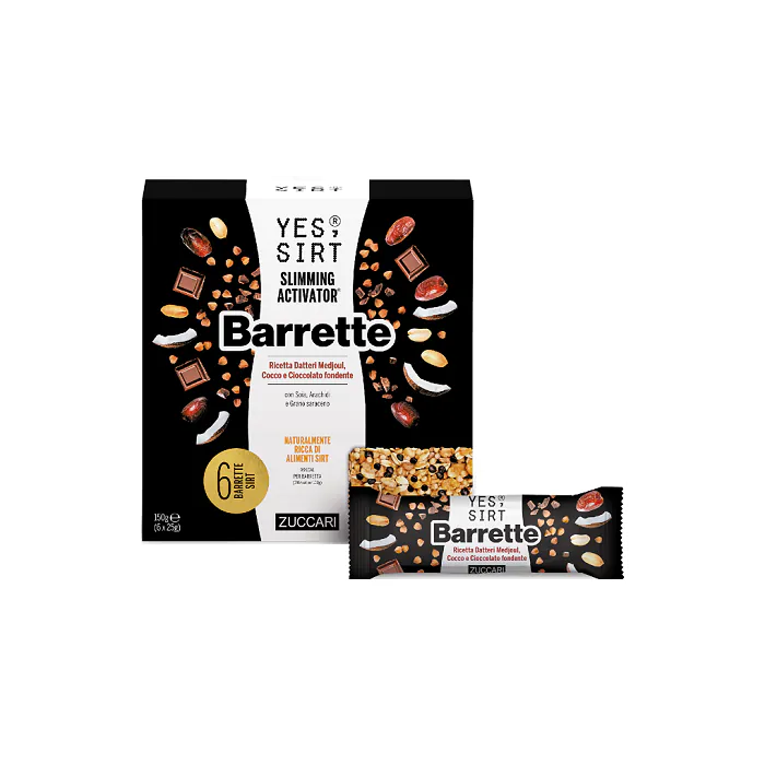 Yes sirt barrette datteri medjoul-cocco-cioccolato fondente 6x25 g Yes sirt barrette datteri medjoul-cocco-cioccolato fondente 6x25 g