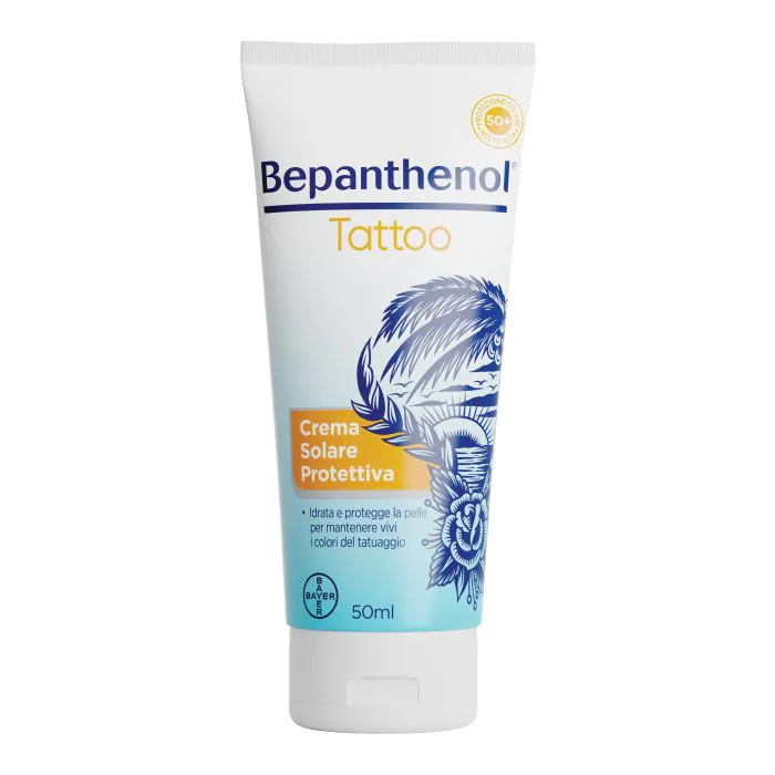 Bepanthenol Tattoo Crema Solare Protettiva SPF 50+ 50 ml