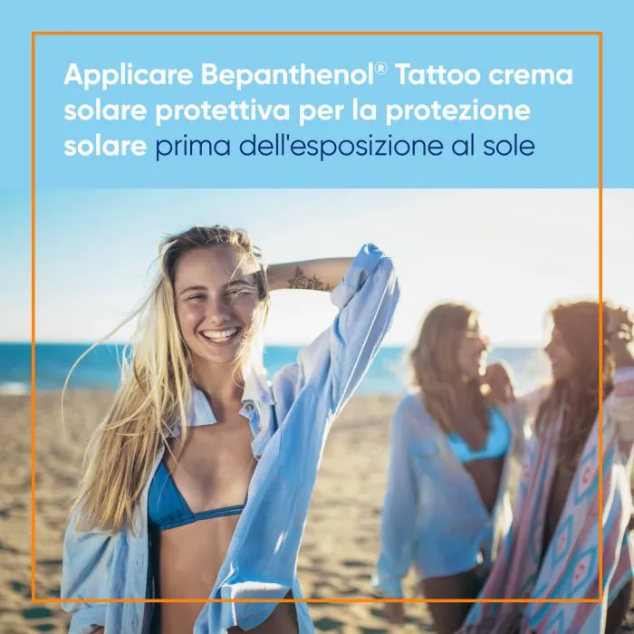 Bepanthenol Tattoo Crema Solare Protettiva SPF 50+ 50 ml