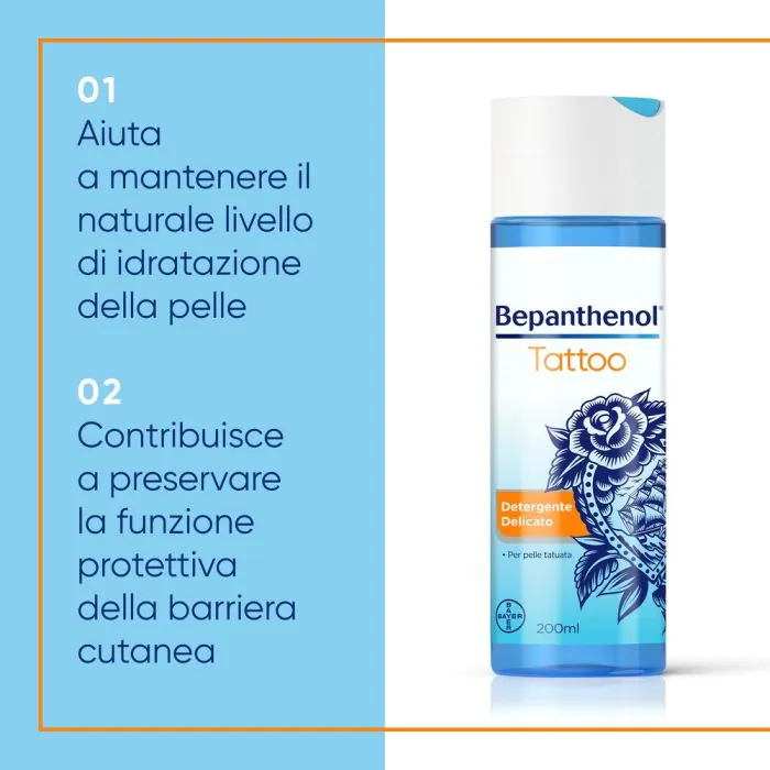 Bepanthenol tattoo detergente delicato 200 ml
