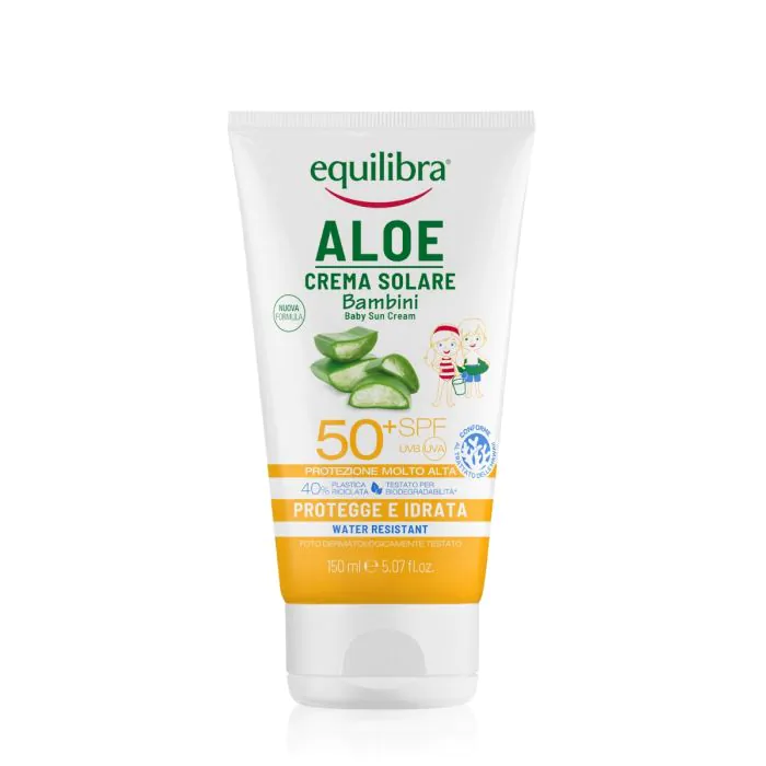 Equilibra Aloe Crema Solare Bambini SPF 50+ 150 ml Equilibra Aloe Crema Solare Bambini SPF 50+ 150 ml