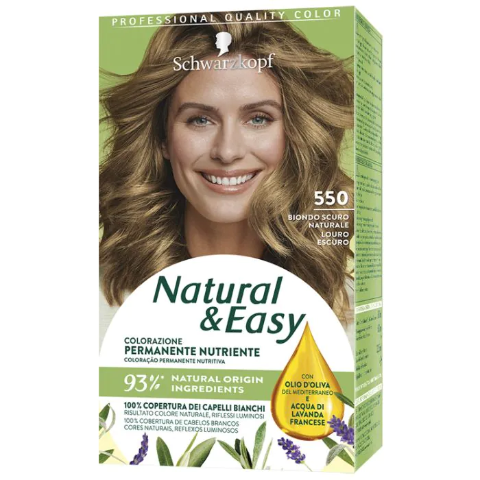 Testanera - tinta per capelli colorazione permanente natural & easy n 550 biondo scuro naturale Testanera - tinta per capelli colorazione permanente natural & easy n 550 biondo scuro naturale