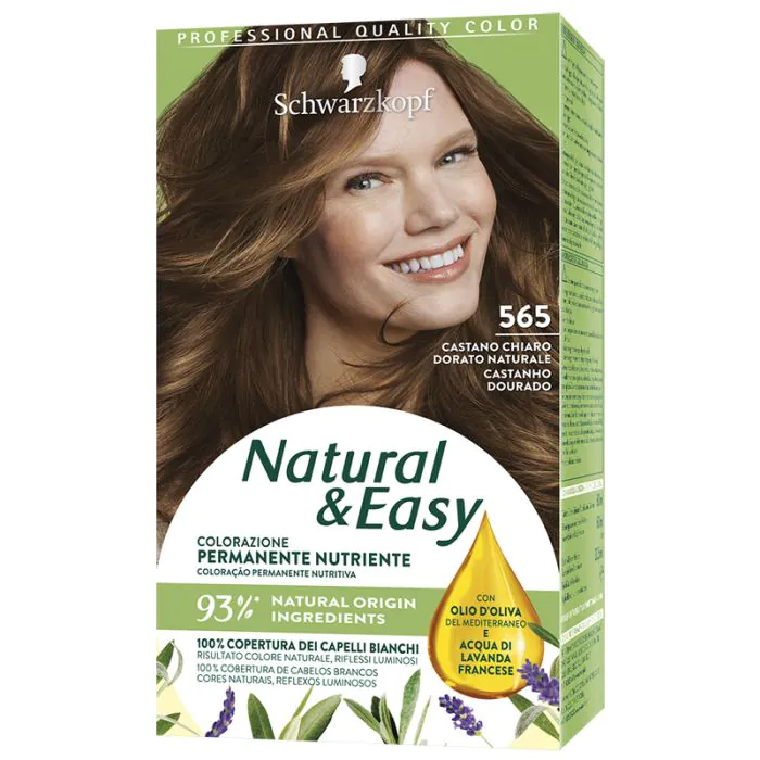 Testanera - tinta per capelli colorazione permanente natural & easy n 565 castano chiaro dorato Testanera - tinta per capelli colorazione permanente natural & easy n 565 castano chiaro dorato