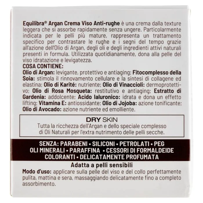 Equilibra Argan Crema Viso Anti-Rughe 50 ml