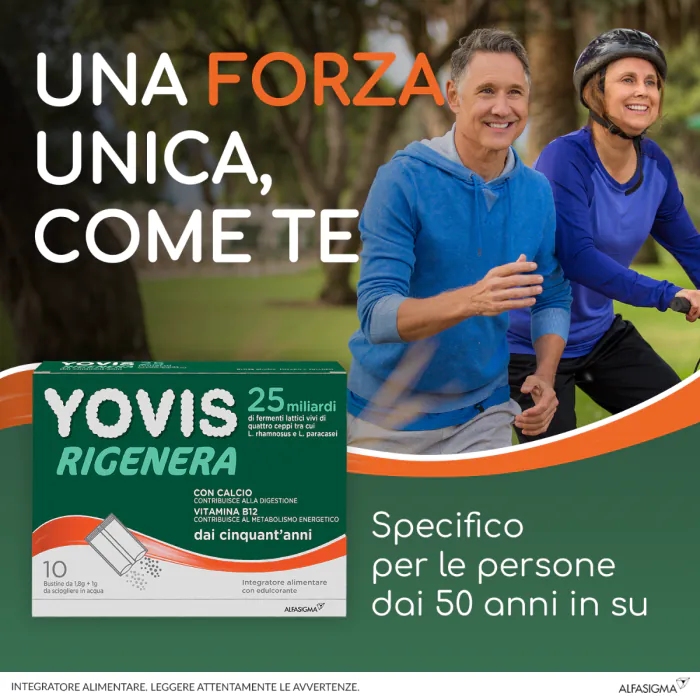 Yovis Rigenera 50+ Integratore Fermenti Lattici 10 Bustine