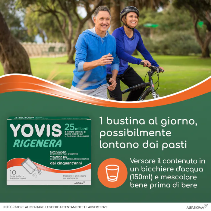 Yovis Rigenera 50+ Integratore Fermenti Lattici 10 Bustine