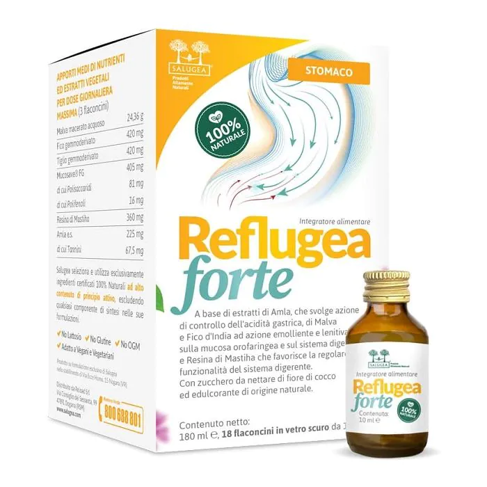 Salugea reflugea forte 18 flaconcini da 10 ml Salugea reflugea forte 18 flaconcini da 10 ml