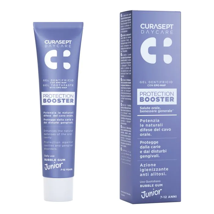 Curasept daycare dentifricio protection booster junior 50 ml Curasept daycare dentifricio protection booster junior 50 ml