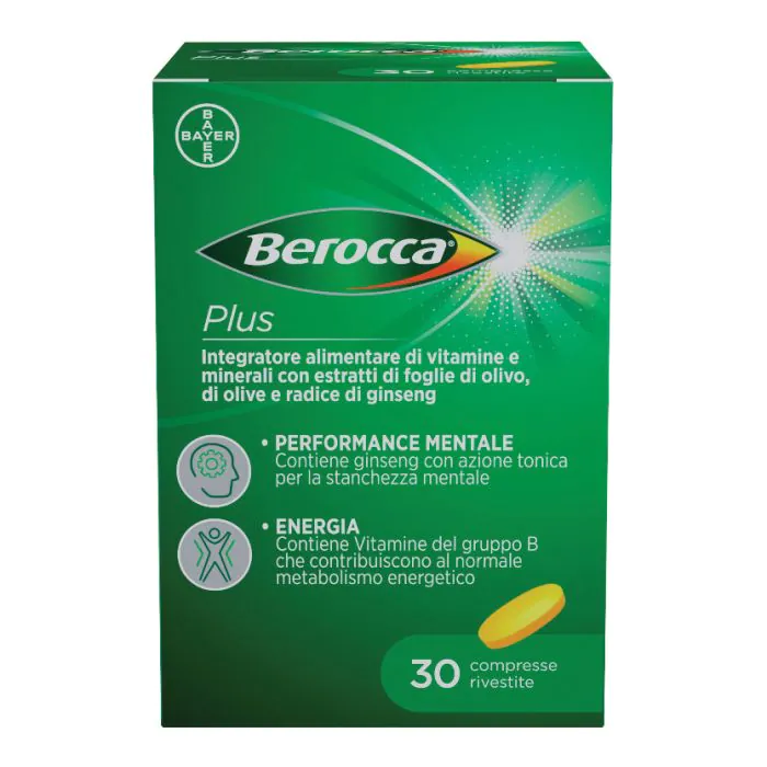 Berocca Plus Integratore Vitamine Minerali 30 Compresse Berocca Plus Integratore Vitamine Minerali 30 Compresse
