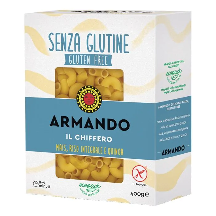 Il gluten free di armando il chiffero mais riso integrale e quinoa 400 g Il gluten free di armando il chiffero mais riso integrale e quinoa 400 g