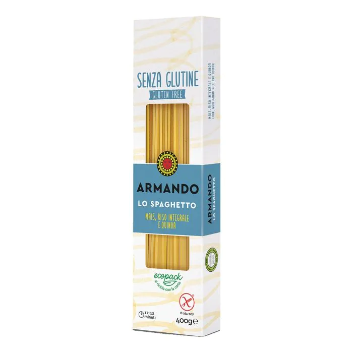 Il gluten free di armando lo spaghetto mais riso integrale e quinoa 400 g Il gluten free di armando lo spaghetto mais riso integrale e quinoa 400 g
