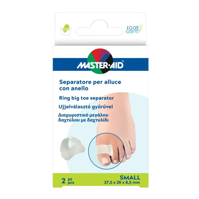 Footcare separatore alluce anello small 2 pezzi Footcare separatore alluce anello small 2 pezzi