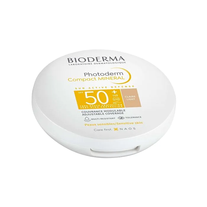 Bioderma Photoderm Compact Mineral Claire SPF50+ Fondotinta Compatto 10 g Bioderma Photoderm Compact Mineral Claire SPF50+ Fondotinta Compatto 10 g