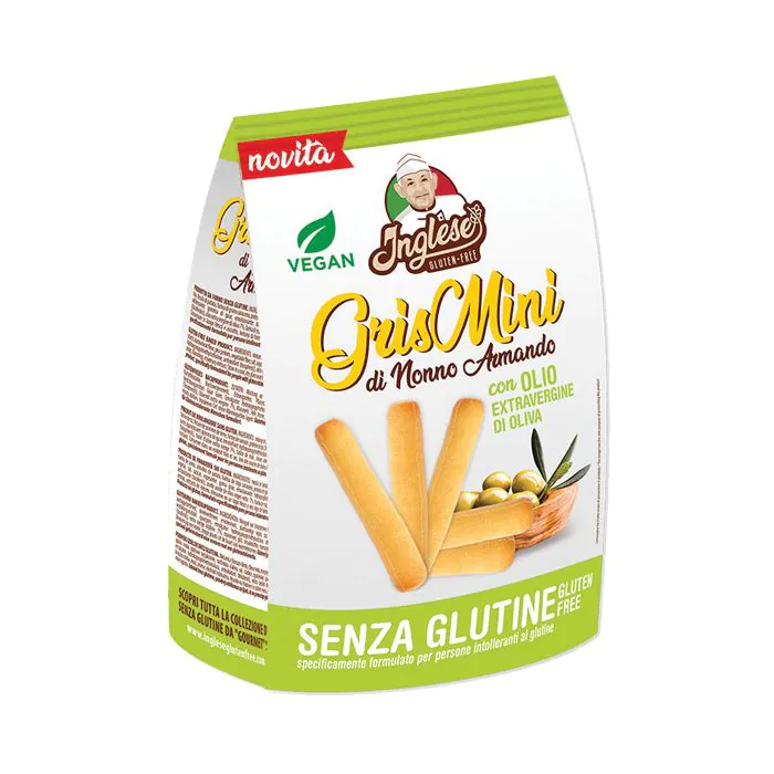 Inglese grismini all'olio extravergine di oliva grissini promo 130 g Inglese grismini all'olio extravergine di oliva grissini promo 130 g