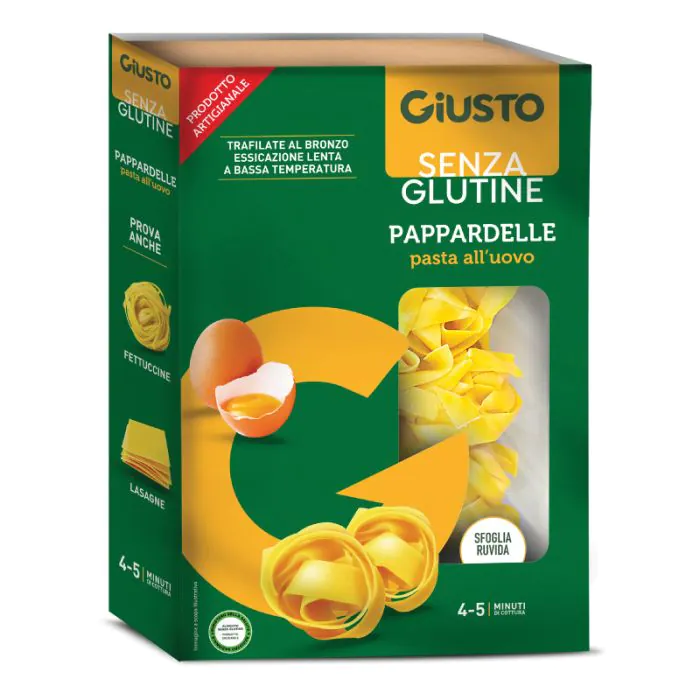 Giusto senza glutine pappardelle all'uovo 250 g Giusto senza glutine pappardelle all'uovo 250 g