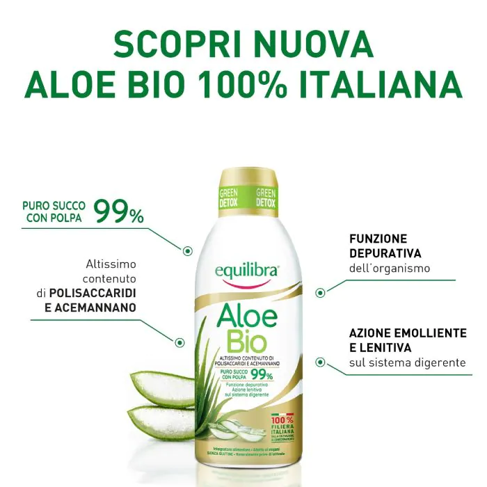 Equilibra Aloe Bio Integratore Aloe Vera Puro Depurativo 750 ml