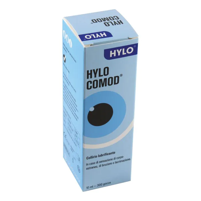 Hylo comod gocce oculari ialuronato di sodio 1% flaconcino 10 ml Hylo comod gocce oculari ialuronato di sodio 1% flaconcino 10 ml