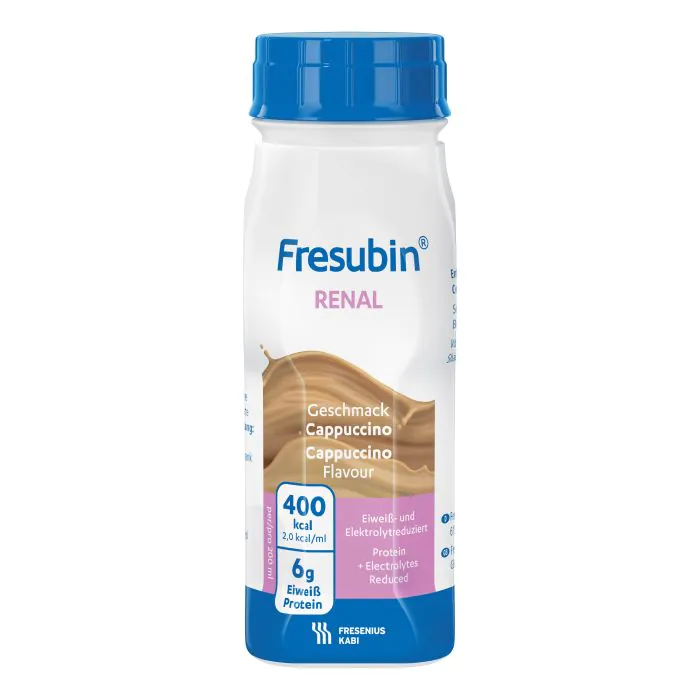 Fresubin renal cappuccino 4 flaconi da 200 ml Fresubin renal cappuccino 4 flaconi da 200 ml