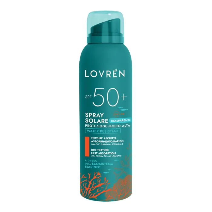 Lovren solaire spray solare spf50+ 150 ml Lovren solaire spray solare spf50+ 150 ml