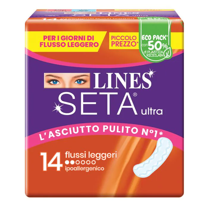 Lines Seta Ultra Flussi Leggeri 14 Pezzi Lines Seta Ultra Flussi Leggeri 14 Pezzi