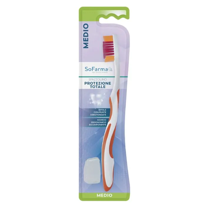 Sofarmapiu' spazzolino total protection setole medie Sofarmapiu' spazzolino total protection setole medie