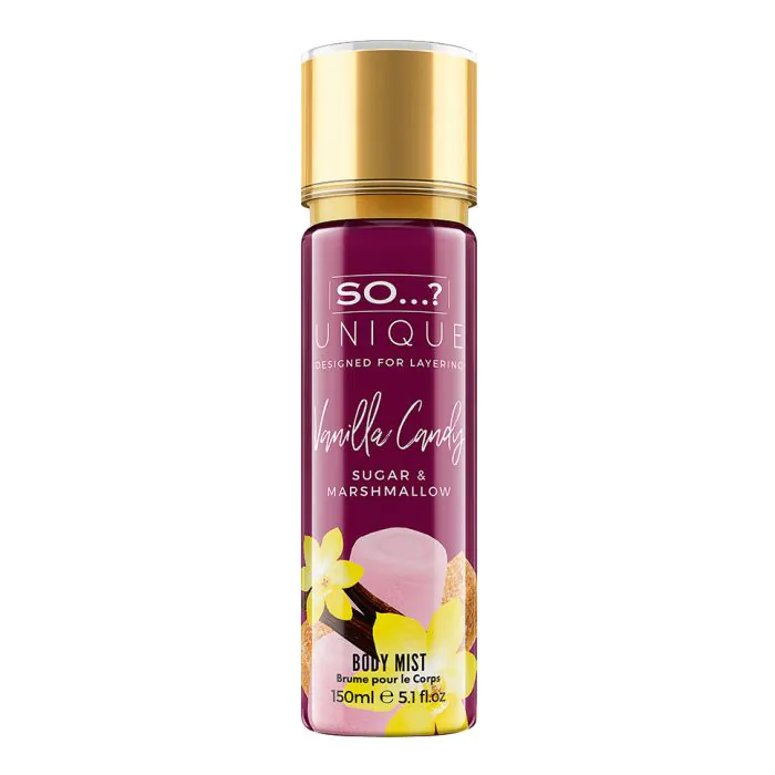 SO... - Unique Vanilla Candy Sugar & Marshmallow - Acqua Corpo Profumata Donna 150 Ml Spray SO... - Unique Vanilla Candy Sugar & Marshmallow - Acqua Corpo Profumata Donna 150 Ml Spray