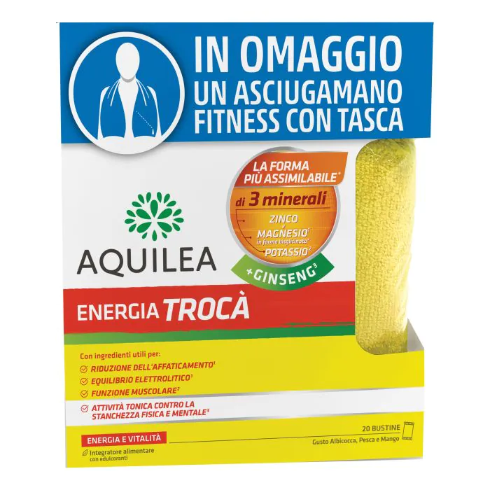 Aquilea energia troca' + ginseng promopack 20 bustine Aquilea energia troca' + ginseng promopack 20 bustine