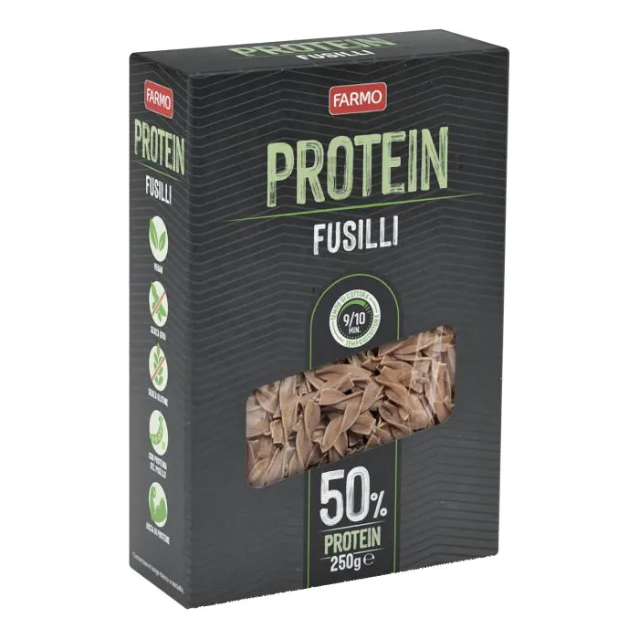 Farmo protein fusilli 50% 250 g Farmo protein fusilli 50% 250 g